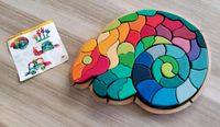 Großes GRIMMS Chamäleon Holzpuzzle Rarität Montessori 50 Teile Berlin - Heiligensee Vorschau