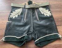 Vintage Lederhose grünes Glattleder, von Gipfelstürmer West - Unterliederbach Vorschau