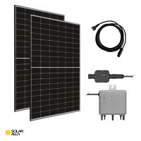 SOLAR ALLin 880Wp/800W Balkonkraftwerk, Bifaziale Glas-Glas Module JA Solar, Steckerfertig konfiguriert, WIFI, Deye Nordrhein-Westfalen - Würselen Vorschau