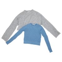 Zwei Pullovern von Bershka und Pull & Bear - Grau und Babyblau Hessen - Bad Vilbel Vorschau