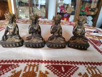 Buddha Tibet, 14 cm hoch und 620 g schwer, Messing 4 Stück Saarland - Homburg Vorschau