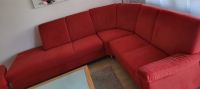 Schöne rote Sofa mit Hocker Baden-Württemberg - Heilbronn Vorschau