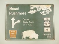 Strassenschild USA gestanzt - Mount Rushmore - 58x43cm Krummhörn - Greetsiel Vorschau