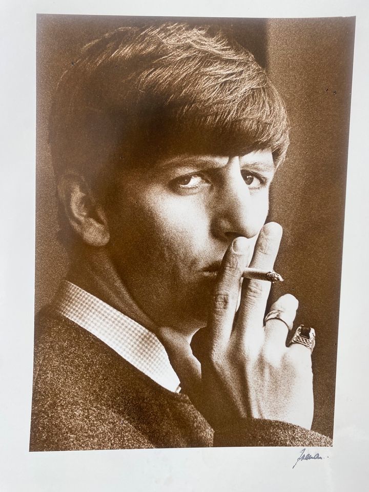 * FOTOGRAFIE ROBERT FREEMAN BEATLES RINGO STARR SIGNIERT 1963 in Berlin