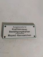 KFZ Moped Schilder Emailschild Um 1950-60 Baden-Württemberg - Eberbach Vorschau