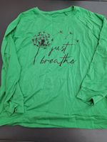 Langarmshirt grün neu just breathe L Pusteblume Baden-Württemberg - Durchhausen Vorschau