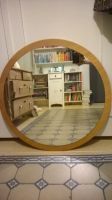 großer Mid Century Spiegel rund Holz Vintage 80cm Bayern - Ettringen Vorschau