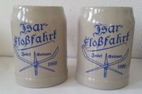 Zwei Bierkrüge Isar Floßfahrt 1988 Josef Seitner Steinzeug 0,5L München - Hadern Vorschau