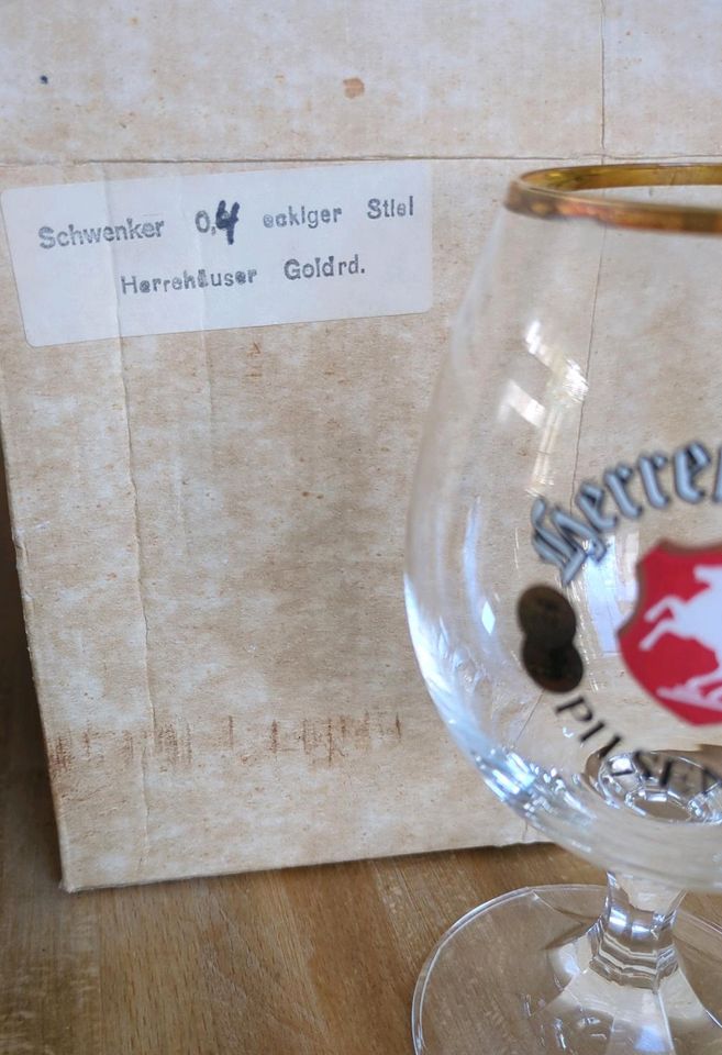 6  Biergläser (Schwenker) - Herrenhäuser Pilsener in Worms