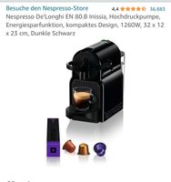Kaum gebrauchte Nespresso Maschine mit STARBUCKS Kapseln Bayern - Pforzen Vorschau