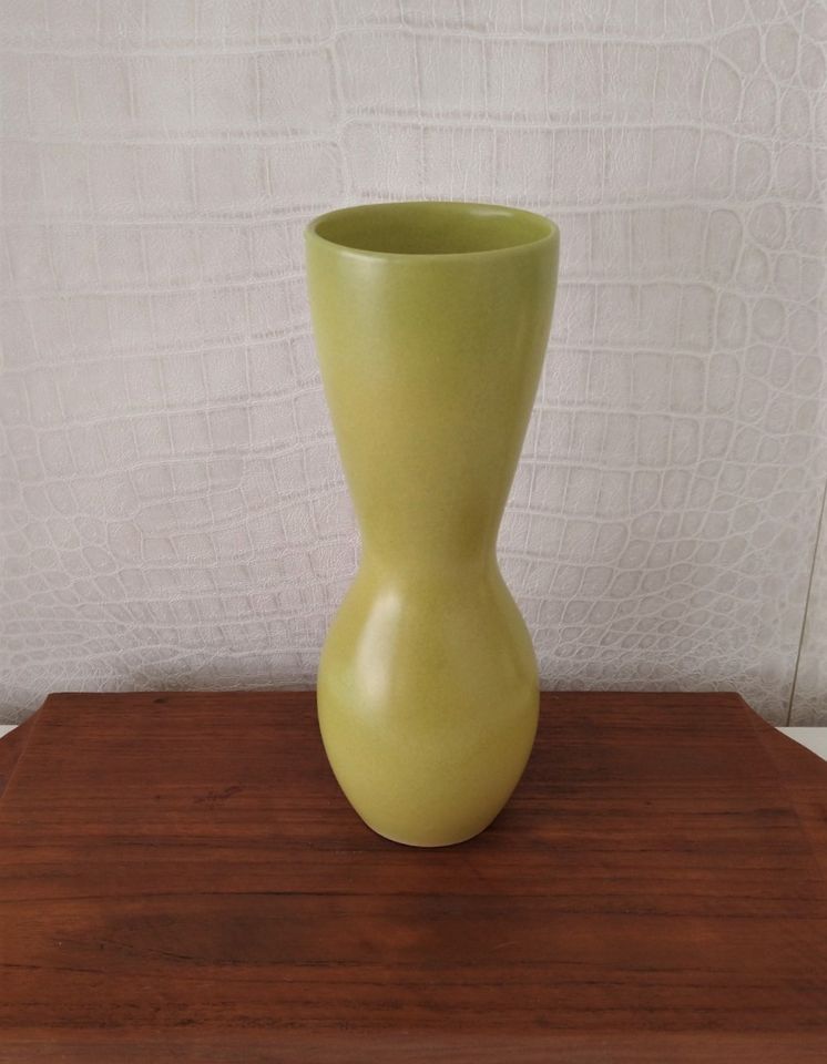 Vintage Mid Century Deko Keramik Vase Scheurich grün retro 1960er in München