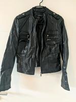 schwarze Lederjacke Niedersachsen - Rhauderfehn Vorschau