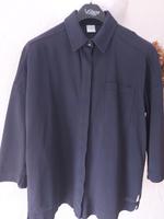 dunkelblaue Bluse oversized Pikeestoff Max  Mara Leisure Größe 40 Hessen - Hofbieber Vorschau