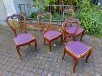 4 Kirschholz Stühle, Bezug sehr gut Hessen - Bad Vilbel Vorschau