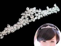 TOP Braut Diadem für Hochzeit mit Strass Blumen Glitzer Krone Brandenburg - Lauchhammer Vorschau