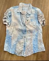 Marc Cain Leinen Bluse Kurzarm Perlmutt Knöpfe Camouflage Frankfurt am Main - Westend Vorschau