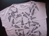 PEOPLE TREE T-Shirt Print Schwalben Muster Design M L 38 40 nude Nordrhein-Westfalen - Gelsenkirchen Vorschau