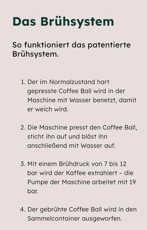 Neue Coffee B Kaffeeautomat mit Balls Kaffeemaschine in Rheinberg