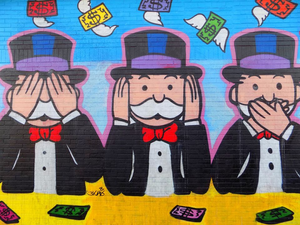MEGA RABATT !Monopoly Street Art 120x80 cm Leinwand/Pop Art/Druck in München