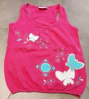 Tanktop Gummizug Schmetterlinge Pink Gr.122 Nordrhein-Westfalen - Hünxe Vorschau