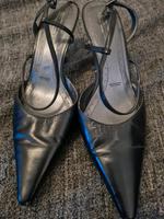 Schwarze Sling Pumps Gr. 40 Sehr weiches Leder Berlin - Treptow Vorschau