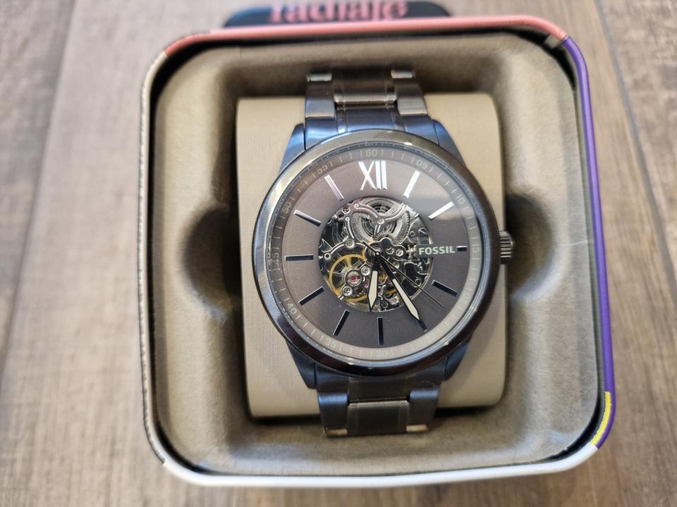 Fossil BQ2384 Herrenuhr Flynn Automatik Edelstahl Anthrazit in Radebeul