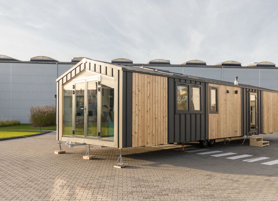 TINYHAUS  + GRUNDSTÜCK zum dauerhaften Wohnen in Ortsrandlage bei Kröblitz, Neunburg vorm Wald: voll möbliertes Fertighaus  / schlüsselfertiges Modulhaus / Tinyhouse / Mobilheim in Dieterskirchen