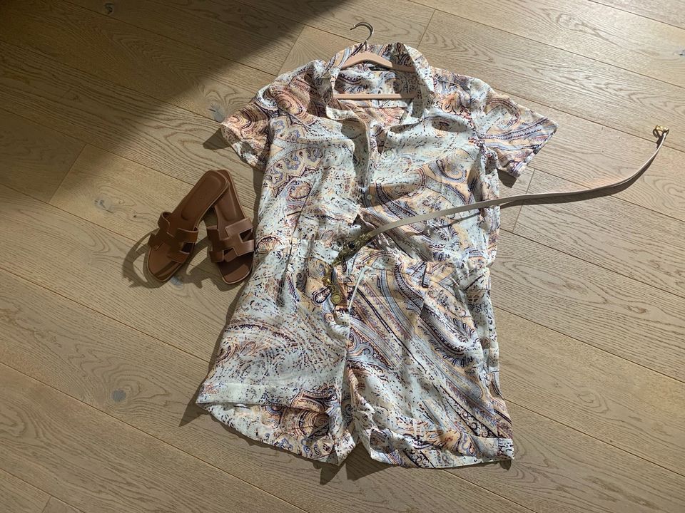 MASSIMO DUTTI Jumpsuit D 40 (42) Seide Paisley NEU in Zülpich