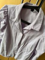 Cordhemd/-bluse mit Puffärmeln, Flieder, H&M, M Hessen - Guxhagen Vorschau