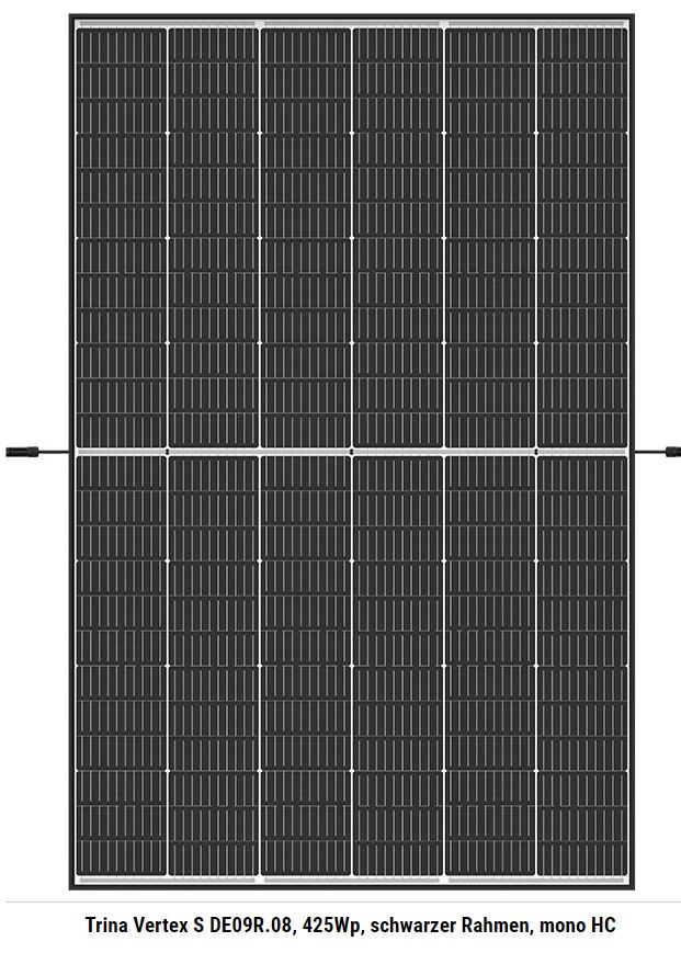 Solarmodul 435 Wp, PV Modul, Trina Vertex S+ NEG9R.28, Glas-Glas in Kiel