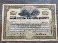 Aktie von 1921! Maine Central Railroad Company, Toll - Ansehen! Kreis Pinneberg - Rellingen Vorschau