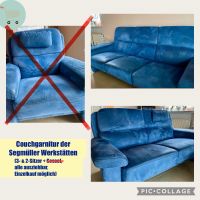 blaues Sofa 3- & 2-Sitzer - Einzelkauf möglich Hessen - Trebur Vorschau