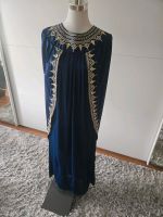 Schönes, gold verziertes, dunkelblaues arabisches Kleid Kaftan Gr Baden-Württemberg - Mannheim Vorschau