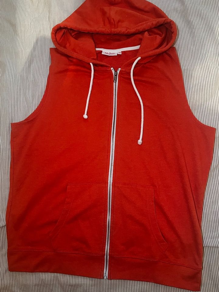 John Baner Herren Hoodie Weste Gr. L XL orange Sport ärmellos in Gießen