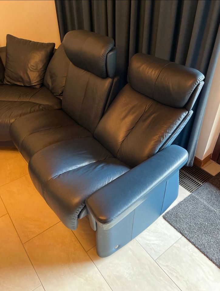 Stressless Legend Sofa Couch blau Liegefunktion L Eckcouch in Halver