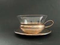 Teetasse Glühweintasse Punschtasse versilbert antik Glas Geschenk Bayern - Dinkelsbuehl Vorschau