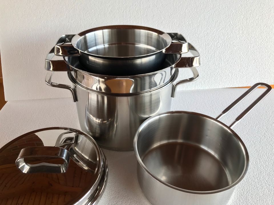 Edelstahl Topfest 6-teilig WMF +Fissler in Niederstotzingen