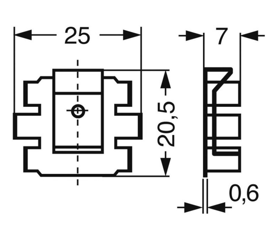 Kühlkörper 25 K/W 25 x 20.5 x 7 mm Fischer Elektronik FK 220 NEU in Hannover