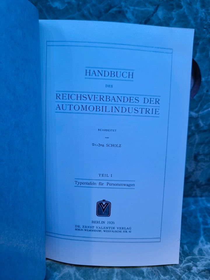 Handbuch des Reichsverbandes der Automobilindustrie in Neutrebbin