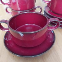 5 Suppentassen Keramik rot glasiert Hessen - Modautal Vorschau