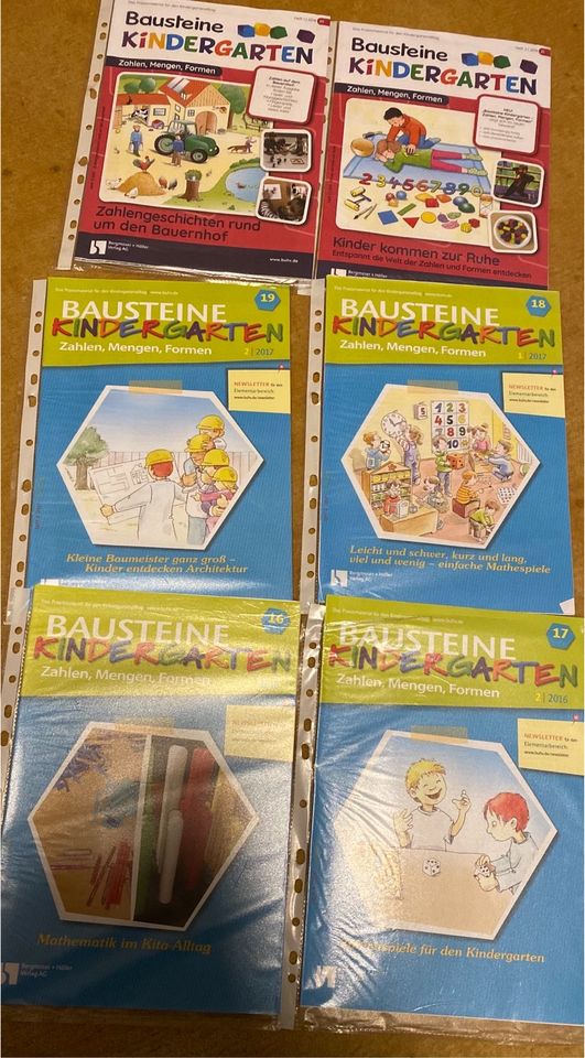 Bausteine Kindergarten zahlen, Mengen, Formen Sammlung in Rodalben