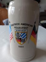 Bierkrug Deutsch-American Volksfest Schweinfurt 1981 Bayern - Kitzingen Vorschau