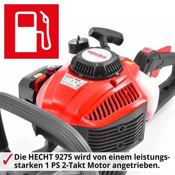 Benzin Heckenschere Motor Hecken Baum Ast Schere Garten Strauch Trimmer Säge 1PS in Greven