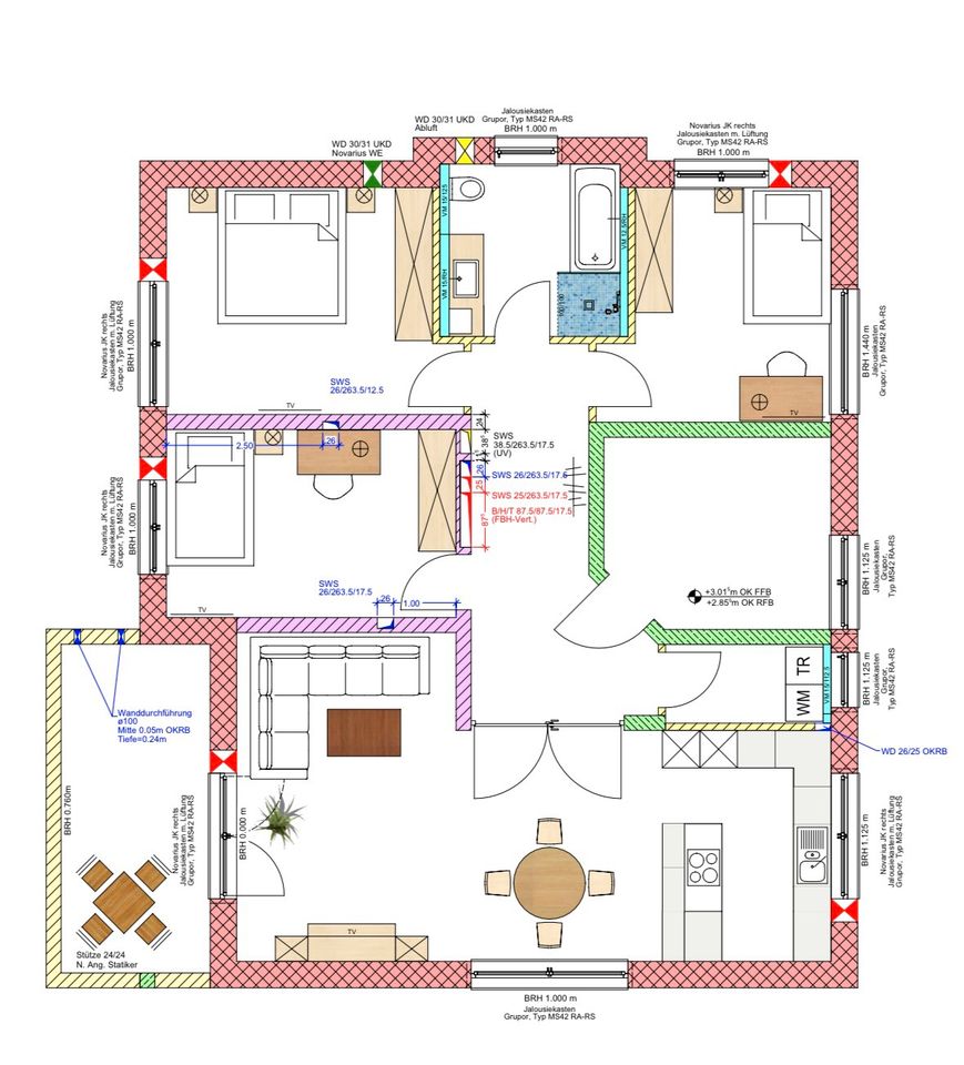 Hochwertige 4-Zimmer WHG mit großem Balkon/ EB 01.10 in Wald