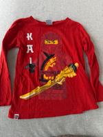 Lego ninjago longsleeve, rot Langarm Shirt 116 Hessen - Bad Nauheim Vorschau