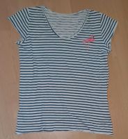Flamingo T-Shirt M S Kurzarm Shirt Blau Weiß Streifen Gestreift Essen - Essen-Kray Vorschau