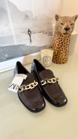 Zara loafer Schuhe flache Sandalen Ballerina Kette chain Bayern - Wendelstein Vorschau