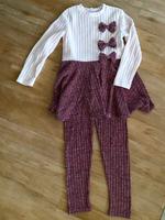 Kinder Mädchen Zweiteiler zwei teiler Set Hose Pullover 128/134 Niedersachsen - Langenhagen Vorschau