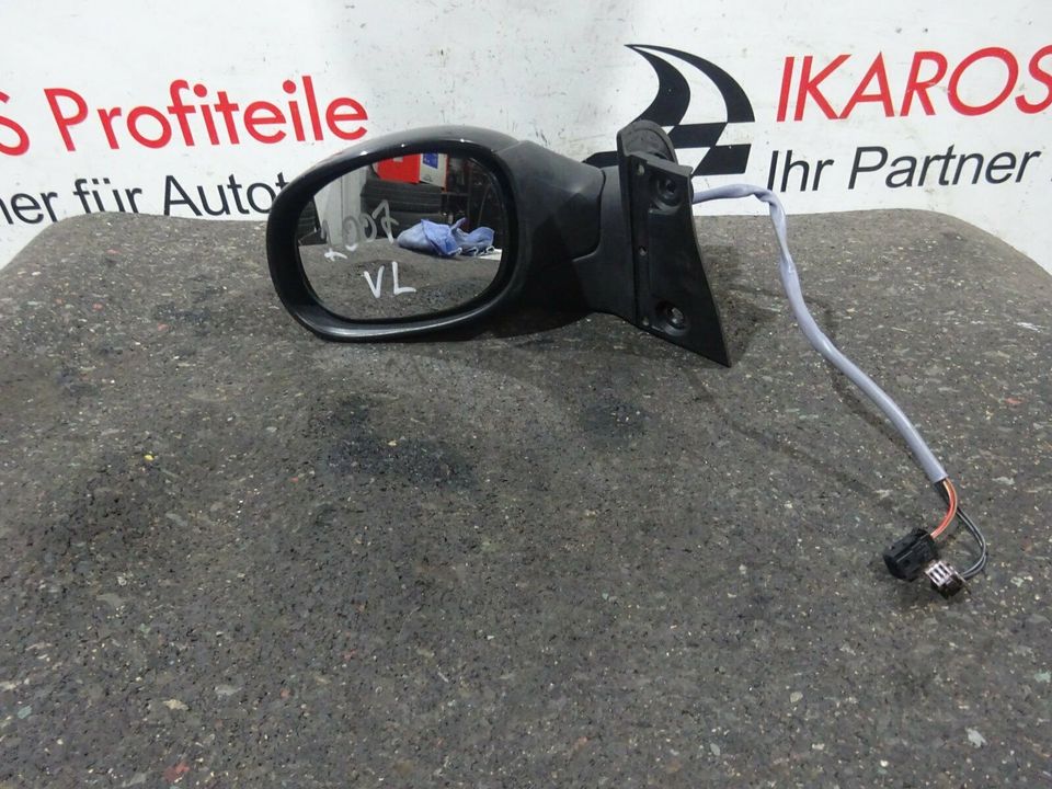 Peugeot 1007 Außenspiegel Spiegel Fahrer elektr. links schwarz in Bruchsal