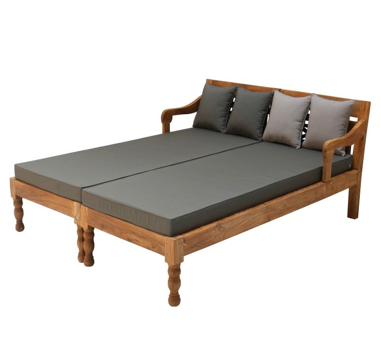 DESIGN DAYBED GARTEN SONNEN LIEGE BETT MÖBEL TEAKHOLZ TEAK NEU in Wermelskirchen